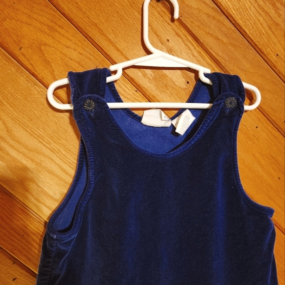 In Design dark blue sleeveless little girl size 6 dress - Picture 2 of 6